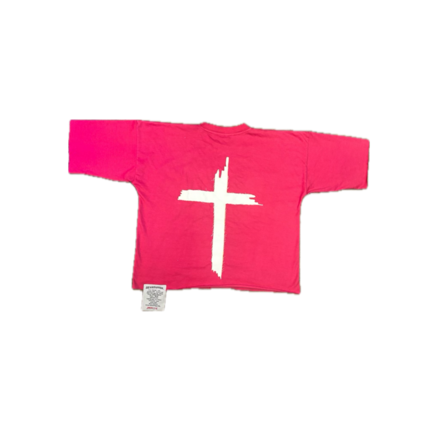 "JESUS DID" BOXY TEE (PINK)