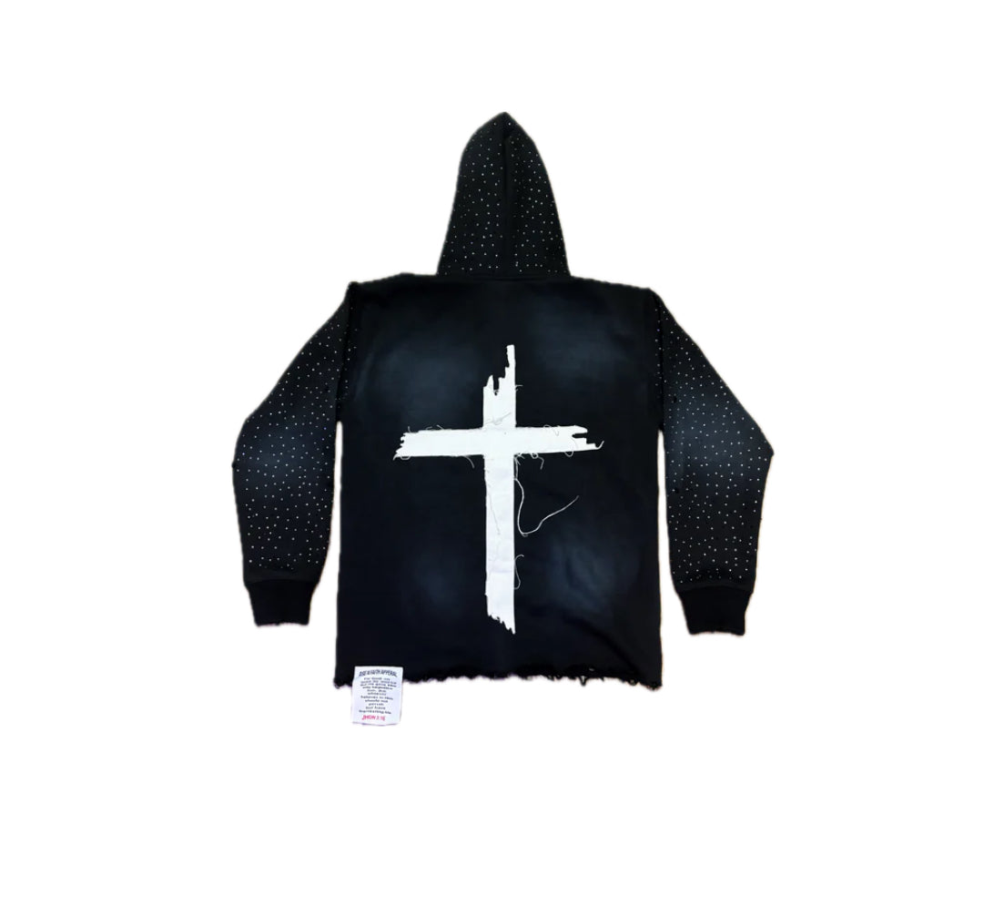 "JESUS DID" ZIP UP (BLACK)