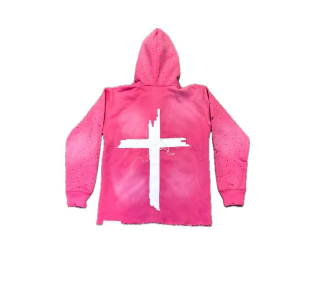 "JESUS DID" ZIP UP (PINK)